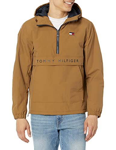 Image of Tommy Hilfiger Adaptive Men's Performance Fleece Lined Hooded Popover Jacket