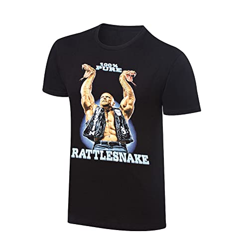 WWE Authentic Wear Stone Cold Steve Austin Rattlesnake Retro T-Shirt Black 2XL