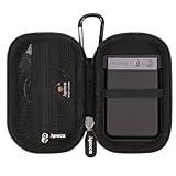 Aproca Case Compatible with PLAUD Note/Note Pro AI Voice Recorder, Portable Hard Storage Bag for Accessories -Black (Case Only)