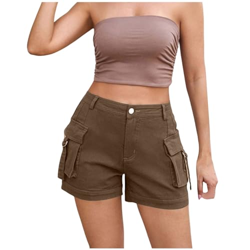 Pantalon cargo court femme contre la chaleur bermuda léger de voyage