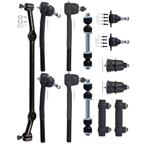 SCITOO 13PC Front Suspension Kit 77-96 for Chevy Caprice 77-85 94-96 for Impala 77-84 for Oldsmobile 98 Center Link Inner Outer Tie Rod Front Sway Bar Links Ball Joints Adjusting Sleeve Auto Parts