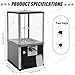 CUTANGELAR Industrial Candy Dispenser, Load Capacity 7kg, Toy Vending Machine - Game Store Coin Operated, Retail Store Free Electricity Candy Machine(Black)