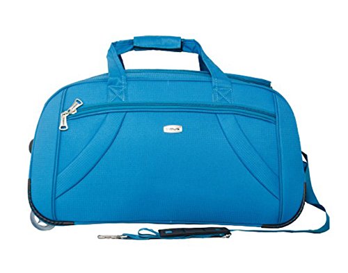 Image of Timus Club Mumbai 65 CM Ocean Blue 2 Wheel Duffle Trolley Travel Bag for Women and Men