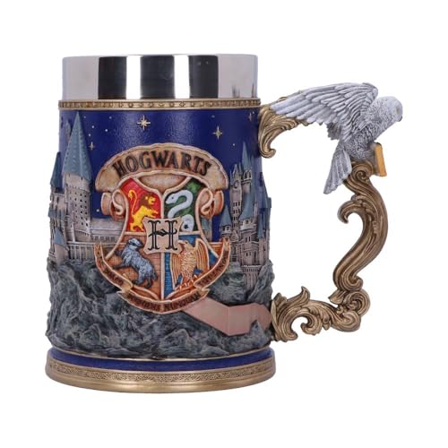 Nemesis Now Officially Licensed Harry Potter Hogwarts Collectible Tankard 15.5cm Blue