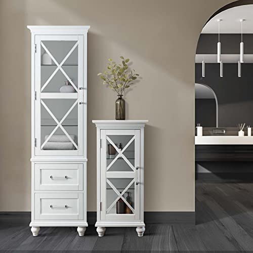 Elegant Home Fashions Blue Ridge Linen Tower With 2 Drawers #TOP2