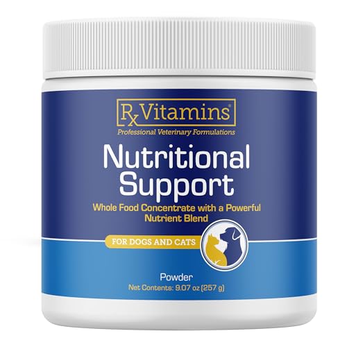 Rx Vitamins Nutritional Support - A Combination of Essential Vitamins, Minerals, & Other Beneficial Compounds for Dogs and Cats - 9.07oz