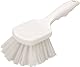 Carlisle 3662000 Flo-Pac Plastic Handle Utility Scrub Brush, Nylon Bristles, 2 Bristle Trim, 8 Length, White