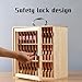 Mobile Phone Storage Box Transparent Acrylic Mobile Phone Security Locker with Key,Wooden Cell Phone Storage Locker - Wall-Mounted Organizer with Key Lock & Portable Handle, Ideal for Classr