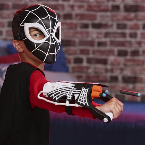 Spider-Man Marvel Symbiote Tri-Shot Blaster & Mask, Role Play Gauntlet & Mask for Costume Additions, Super Hero Toys for Kids Ages 5+ by Spider-Man - Image 7
