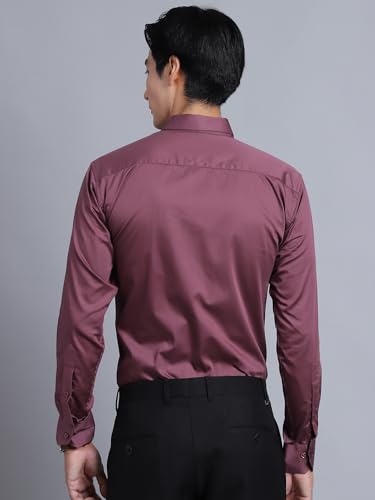 Image of Majestic Man Slim Fit Satin Cotton Formal Shirt for Men