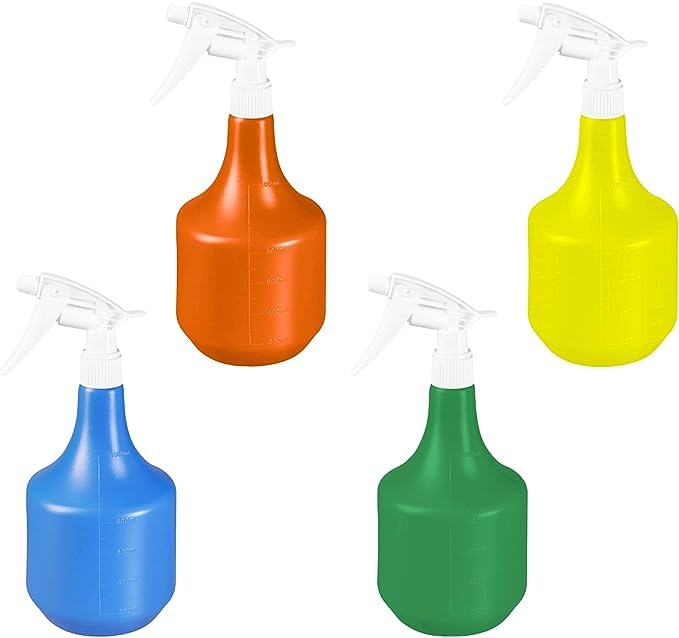 Metrox Vaporisateur de fleurs 12 pièces 1,0L Rechargeable Vaporisateur Désinfectant Nettoyant Différentes Couleurs pour le jardin, le ménage et l'industrie