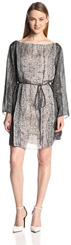 HALSTON HERITAGE Women's Printed Silk Caftan Dress