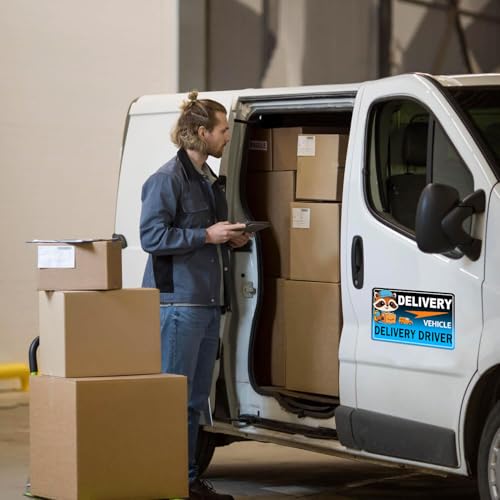 image for Z-oneMart Flex Delivery Driver Car Magnet, 3PCS Frequent Stops Removab