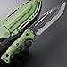 Gtkii GTK8 Fixed Blade Knife DC53 Steel Blade Full Tang Nylon Fiberglass Handle EDC Tool Fixed Knifes for Outdoor Camping Hunting(green)