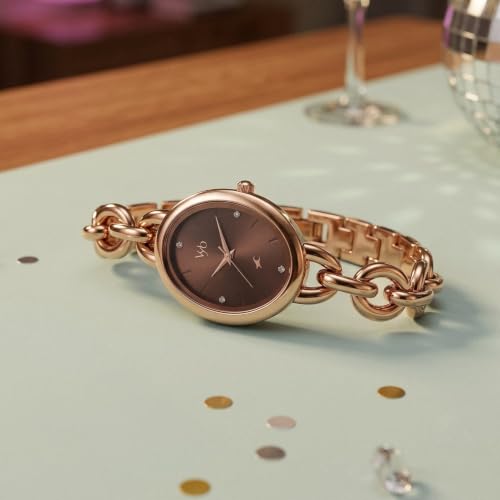 Fastrack brown rose gold-tone watch – image 7