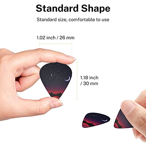 Red Sky At Night Starry Lot de 6 médiators pour guitare acoustique, guitare électrique, basse, ukulélé – fin, moyen et… - Les Beatles, Paul McCartney, John Lennon, RIngo Starr, George Harrison Red Sky At Night Starry Lot de 6 médiators pour guitare acoustique, guitare électrique, basse, ukulélé – fin, moyen et… – Image 8