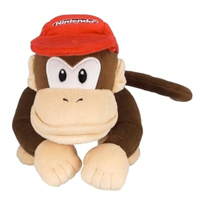 Nintendo Together+ - Peluche Super Mario Diddy Kong 21 cm | Ya disponible en tu tienda friki favorita! En mundofriki.es!
