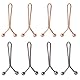 Hosen Taillenspanner, 8 Stück Pearl Jean Knopfnadeln, Taillenschnallen Clips kein Nähen Jean Knopfnadeln Knöpfe（Schwarz + Roségold）