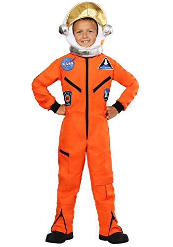 Disfraz de Astronauta para Niños, Mono Naranja en Poliéster miniatura 2
