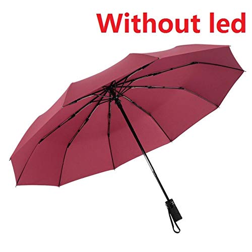 Preisvergleich Produktbild Xst Automatischer Faltbarer Regenschirm, LED-Taschenlampe, UV-Schutz, Sonne / Regen