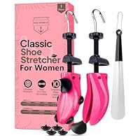 HOUNDSBAY Shoe Stretcher Women (5.5-10) Adjustable Shoes Widener, Expander & Leather Shoes Stretcher - Shoes Trees for Women - Shoes Care Kit