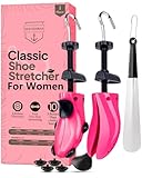 HOUNDSBAY Shoe Stretcher Women (5.5-10) Adjustable Shoes Widener, Expander & Leather Shoes Stretcher - Shoes Trees for Women - Shoes Care Kit