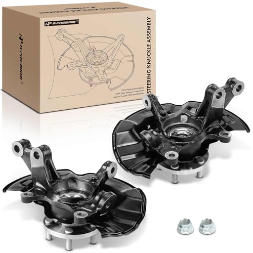 RVXX2315 - Hendrickson Aux Lift Axle - 2024 Volvo VNL 2 A-Premium 2 x Front Left and Right Steering Knuckle & Wheel Bearing Hub Assembly Compatible with Toyota Corolla 2009-2018, Matrix 2009-2014, Driver and Passenger Side