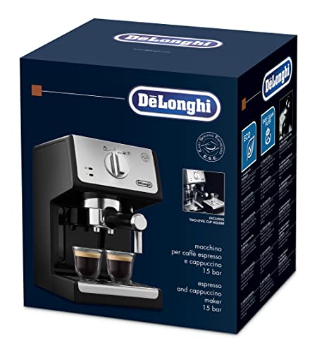 De'Longhi Cafetera Espresso Manual EXP33.21 1.1 Litros con Vaporizador