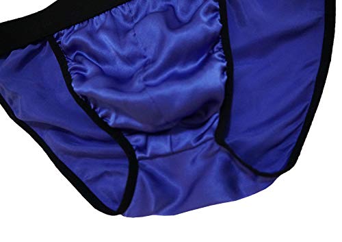 Mens 100% Silk Sexy Breathable Stretch Briefs Soft Underwear Panties Stretch Waistband3