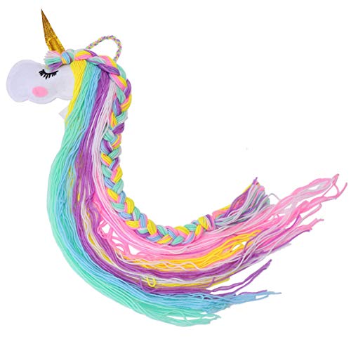 VOSAREA Eenhoorn haarspeldhouder hangende haarstrikhouder haarspelden kleerhanger hoofdband opslag organisator eenhoorn thema party decoraties voor meisjes kamer stijl 3