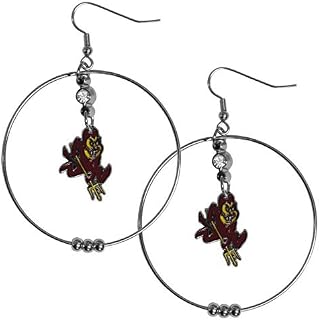 Siskiyou Sports NCAA Hoop Earrings, 2-Inch