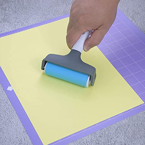 Brayer pour Cricut Rouleau en Caoutchouc Brayer et Outil de dissolvant de Tapis pour travaux manuels et tamponnement pour Le Cricut/Silhouette/Brother et Print