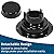 SVNR Rv Plumbing Vent Cover, Roof Vent Cap, Plastic Sewer Ventilator Cover for 1 to 2 3/8 Inch Pipe, Trailer, Camper, Motorhome- Black(1 pack)