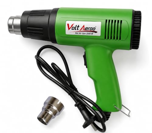 Image of Hot Air Gun 2000W, High Speed Heat Gun Machine | Dual Temperature 400C - 550C | Copper Motor | Hot Air Gun Machine for Electronic Tasks, Paint Removing, Shrink Wrapping