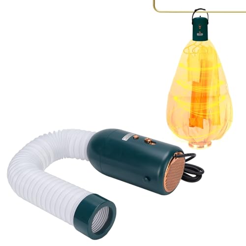 Luocute Secadora Portátil, Mini Ropa Secadora con Tubo Telescópico 2 Configuraciones de Temperatura Desodorizantes para Dormitorios de Apartamentos para (Enchufe de la UE 220V)