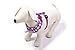 Checkered Frills Fashion Pet Dog Cat Harness Adjustable Purple S