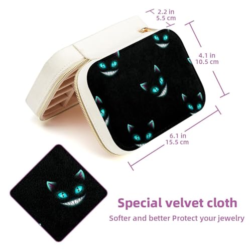 Boîte à bijoux velours anti-nœud avec compartiments modulables - 6