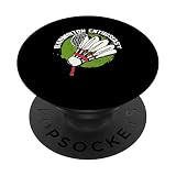 Bádminton Entusiasta | Raqueta Volante | Bádminton Player PopSockets PopGrip Intercambiable