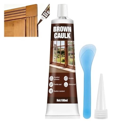 kuailaya Brown Caulk, Brown Caulking Waterproof, for Indoor & Outdoor