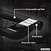 OEDRO Running Boards with Two Stairs Design All-Steel Build, Bolt-on Side Steps Compatible with 2018-2025 Jeep Wrangler JL 4 Door, Black Powder Coated Nerf Bar