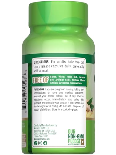 Nature'S Truth NT3291 Ginger Root Capsules | 1,500Mg | 100 Count | From Ginger Root Extract | Non-Gmo And Gluten Free Supplement thumb #6