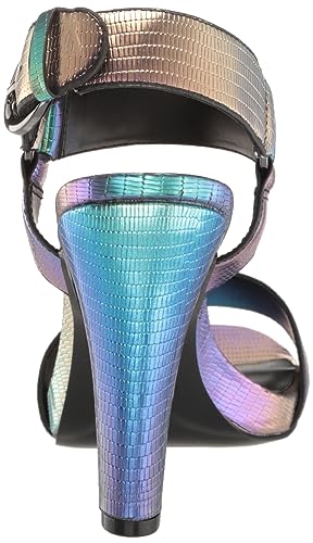 Karl Lagerfeld Paris Women's Leather Cieone Heeled Open-Toe Sandal3