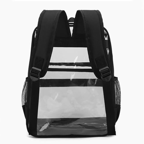 Bolsa de hombro de PVC transparente resistente con correa ergonómica ajustable 4