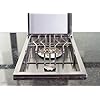 WHISTLER Outdoor Kitchen Side Burner Single Side Burner Propane Burner with NG Convert Kit, Drop in, 12000 BTUs