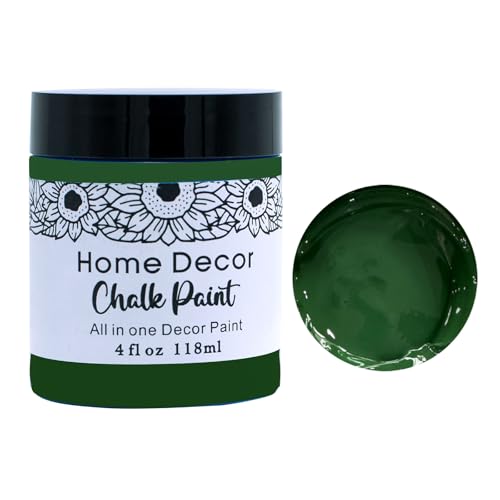 Image of DGAGA 4OZ Green Furniture Paint Cream Matte Finish Wood Cabinet Sea Blue Chalk Paste Odorless No Sanding DIY Home Decor Chalk Paint For Wooden Furniture, Crafts, Table, Chair