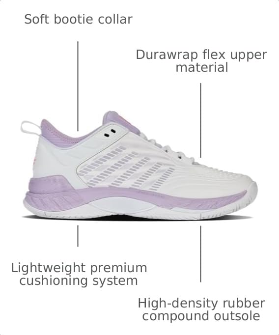 Image of K-Swiss Women's Hypercourt Supreme 2 Tennis Shoe