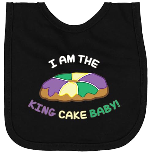 inktastic I Am the King Cake Baby Newborn Bib