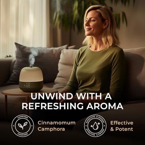 Image of 100% Pure Camphor Essential Oil - 0.34 Fl Oz - Camphor Oil for Hair, Skin, Diffuser, Aromatherapy & DIY Candle Making Scent