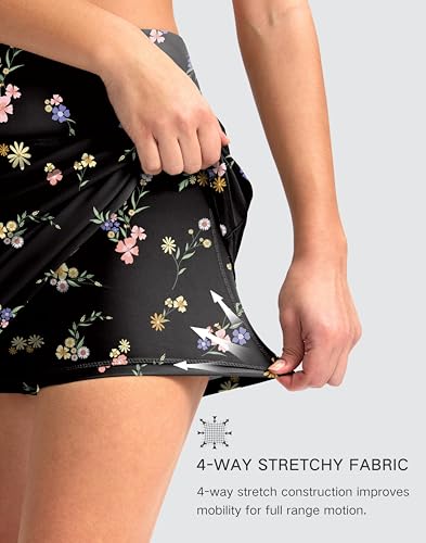 Image of G Gradual Women's 16 inch Swim Skirt with Pockets High Waisted Tummy Control Modest Swimsuit Bathing Suit Bottoms for Women