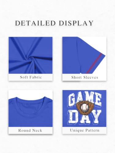 Image of Football Shirts for Women Game Day T Shirts Football Outfits